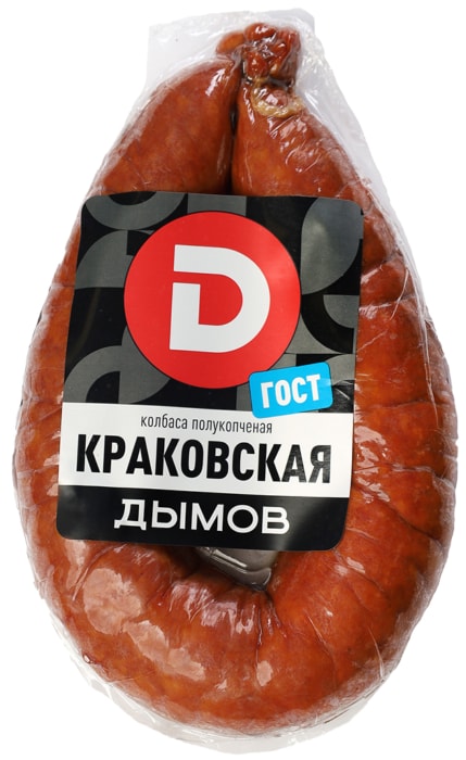 

Колбаса полукопчёная краковская Дымов 400 г