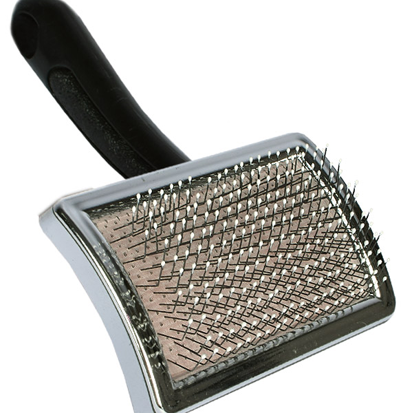 Щетка пуходерка для животных ADEL для шерсти средней длины с каплей