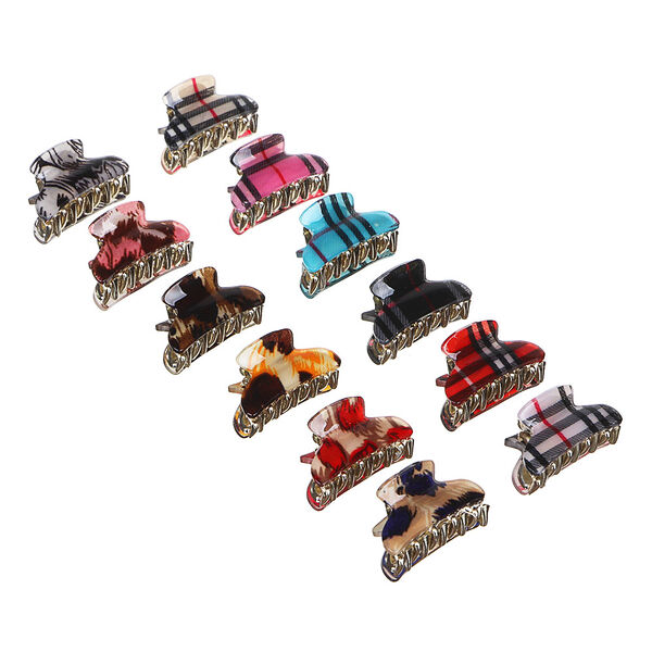 Beriotti заколка-краб для волос, пластик, 3см, 2 дизайна, ha2016-30