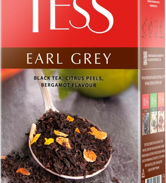 Чай листовой Tess Earl Grey, черный, листовой