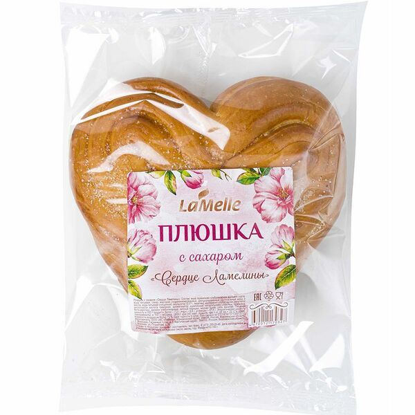 Плюшка Lamelle с сахаром Сердце Ламелины