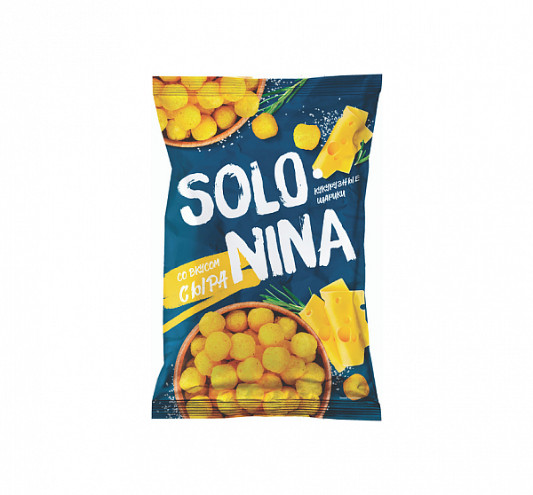 Кукурузные шарики Solo Nina со вкусом сыра