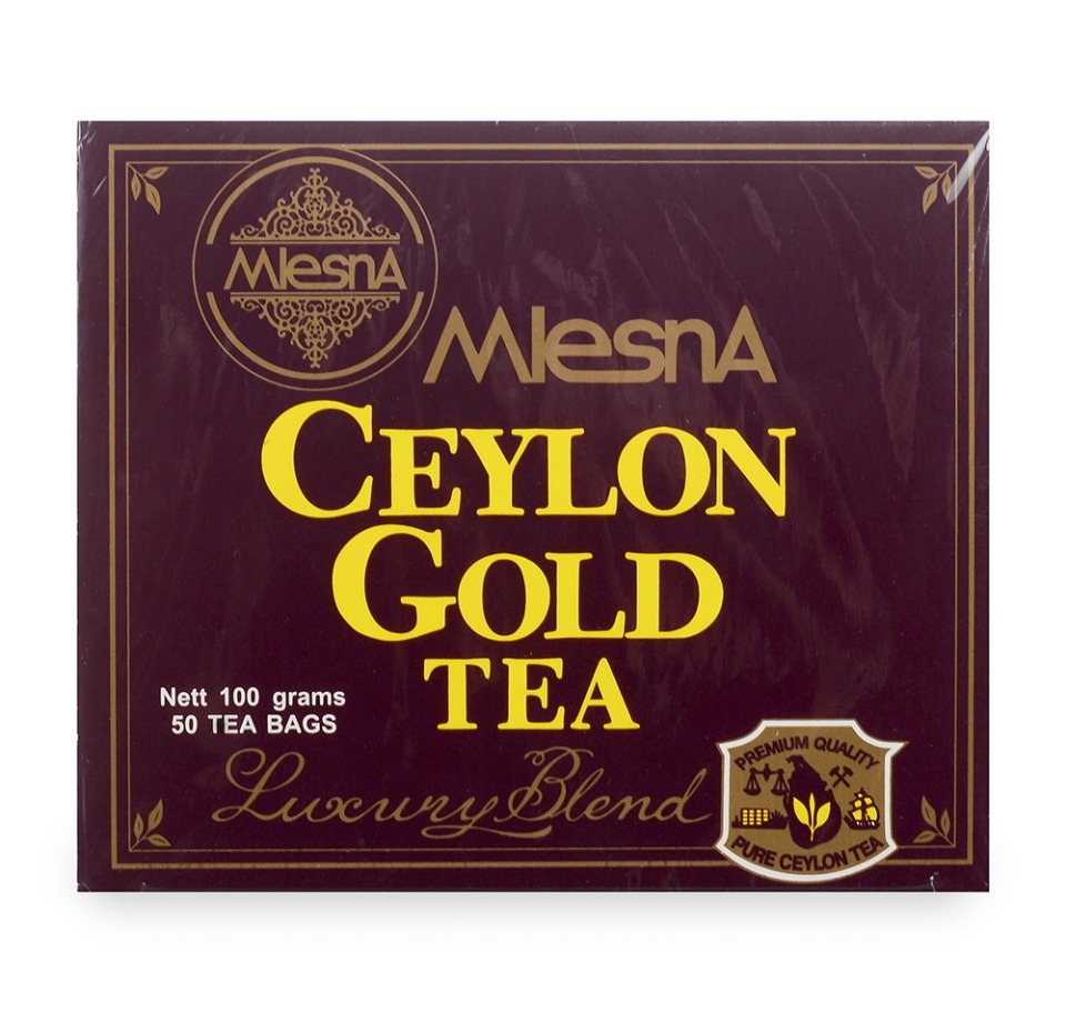 

Чай черный Mlesna Ceylon Gold, 50 пак*2г Шри-Ланка