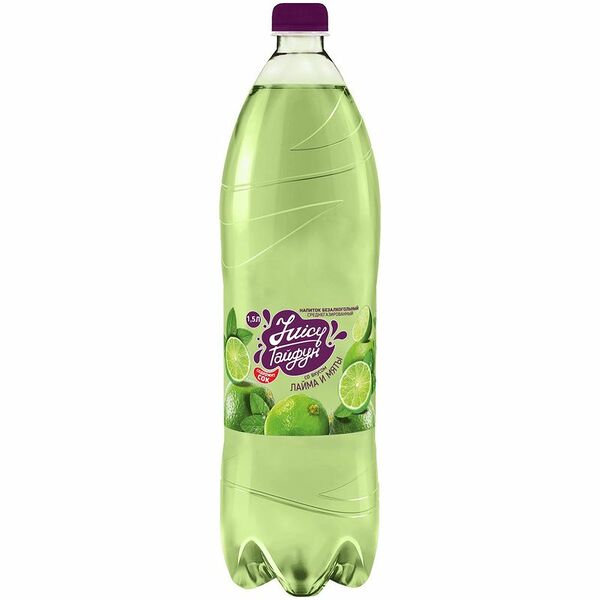 Напиток газированный Juicy Тайфун лайм и мята безалкогольный
