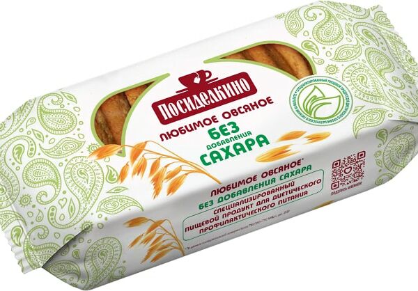 Печенье Посиделкино Овсяное на мальтите 170г