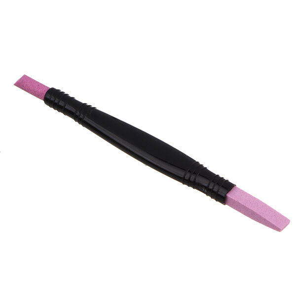 Юниlook пушер для кутикулы двусторонний, кварц, пластик, 12.8 см, чёрный