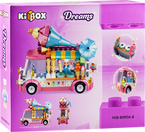 

Конструктор KIBOX Фургончик с фастфудом, Арт. M38-B0993A-B