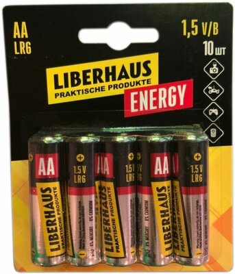 Батарейки Liberhouse алкалиновые АА 10шт.