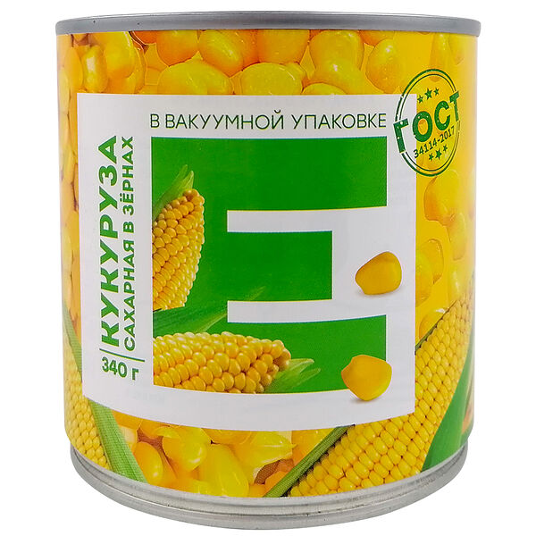 Кукуруза Европа 340 г сладкая ж/б ключ