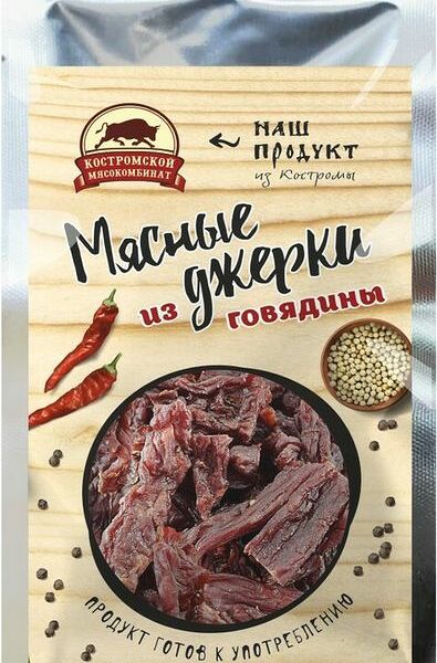 Джерки Костромской МК из говядины сырокопченые 40г