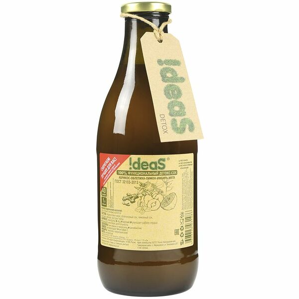 Сок Ideas Абрикос-Имбирь-Лимон-Мята-Облепиха