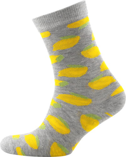 Носки женские Inwin р. 23–25 серые с лимонами, Арт. BPF21/W01-lemon