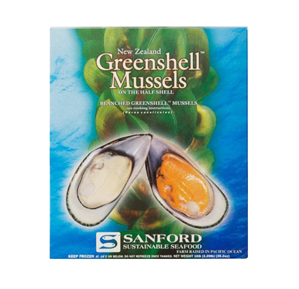 

Мидии Киви Seafood Line в половинах ракушки 1000 г, Новая Зеландия