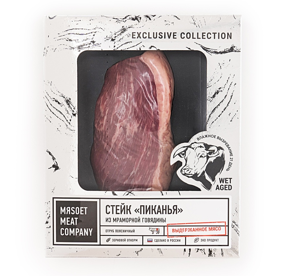 

Стейк Пиканья Exclusive Collection Wet age mяsoet meat company 300г, Россия