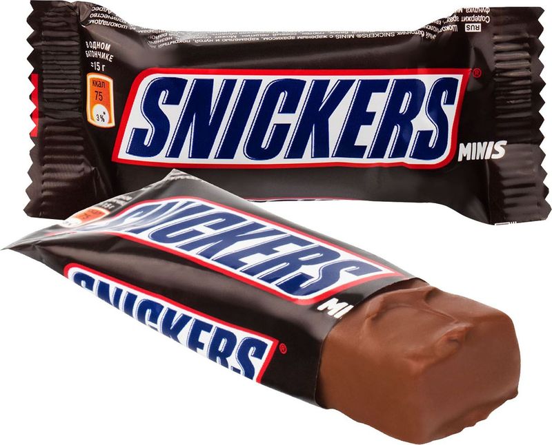 

Конфеты Snickers Minis, вес