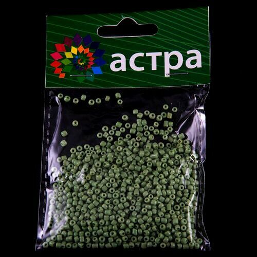Бисер Astra&Craft 11/0, 20г(44 салат/непрозрачный),упак