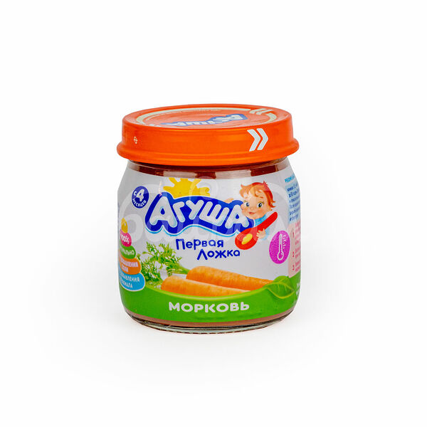 Детское питание Пюре Агуша 80гр Морковь с 4 мес ст/б