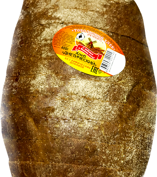 Хлеб ТОБОЛЬСКИЙ ХЛЕБ Диетический бездрожжевой в нарезке, 400г