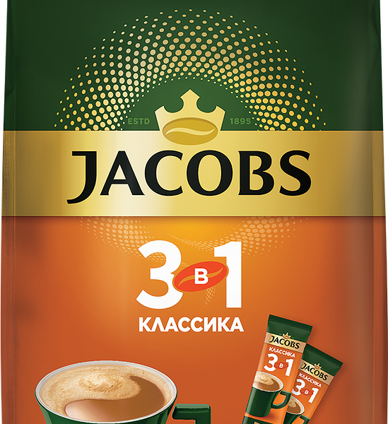 Напиток кофейный растворимый JACOBS 3в1 Классика