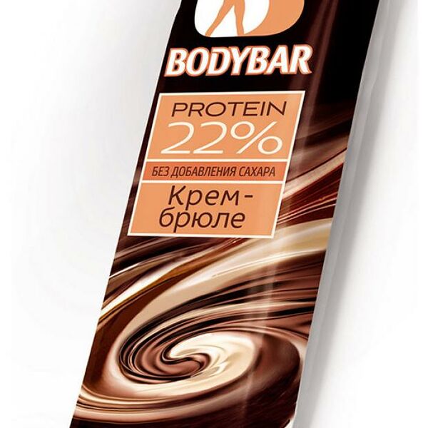 Протеиновый батончик Bodybar крем-брюле в горьком шоколаде 50г