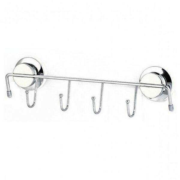 Держатель для полотенец Fora Atlant на присосках, 30 см, 4 крючка