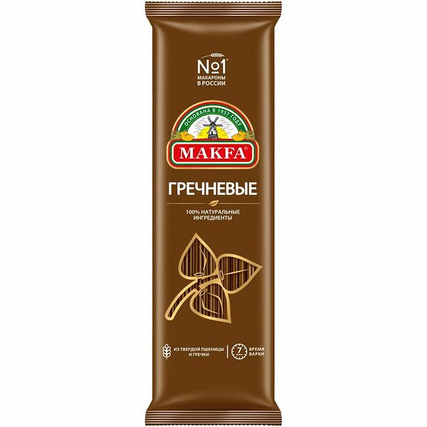 Макаронные изделия Макфа гречневые
