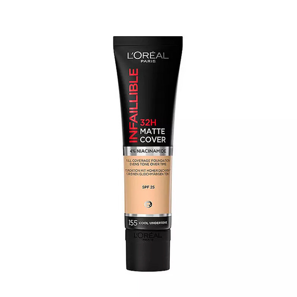 L'Oreal Paris Стойкий тональный крем Infaillible 32 ч Матовое покрытие, тон 155 30 мл