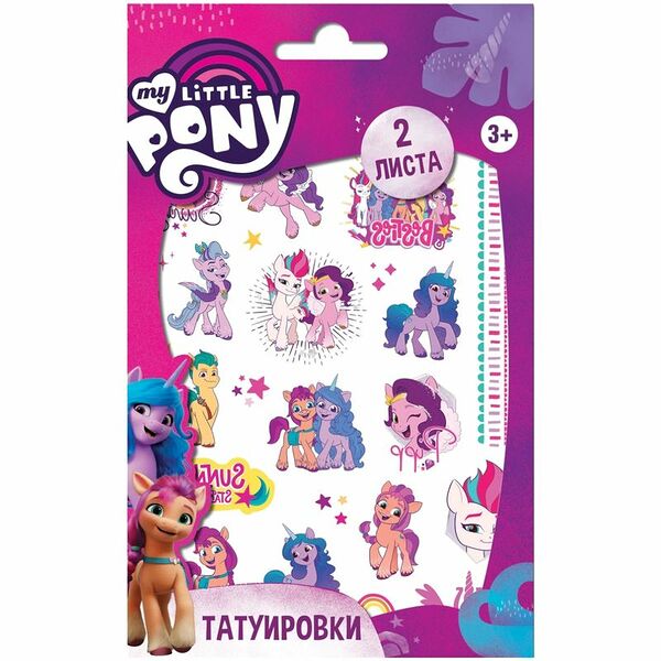 Наклейки-татуировки ND Play, 2 листа, в ассортименте