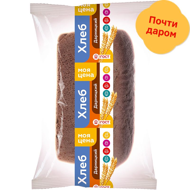 

Хлеб Моя Цена Дарницкий ржано-пшеничный