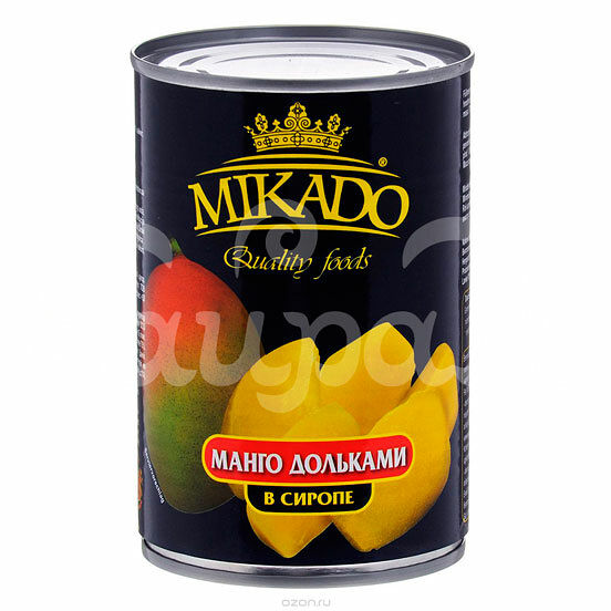 Манго Mikado 425мл Дольками в Сиропе ж/б