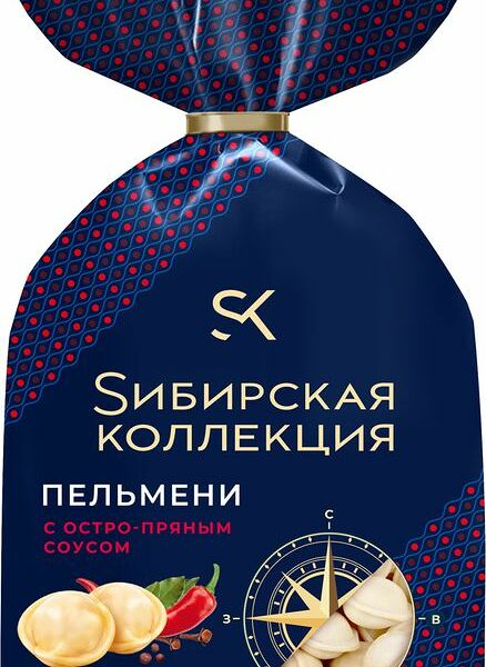 Пельмени Сибирская Коллекция с остро-пряным соусом