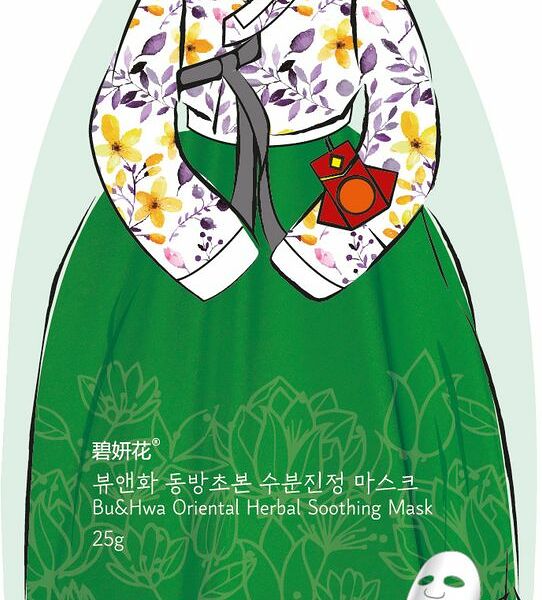 Тканевая маска Bu&Hwa Oriental Herbal Soothing Mask для лица успокаивающая 25 мл