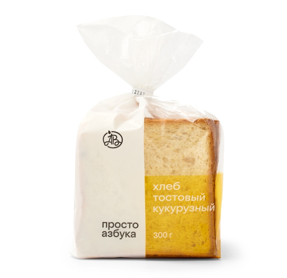 

Хлеб Просто Азбука тостовый кукурузный в нарезке 300 г