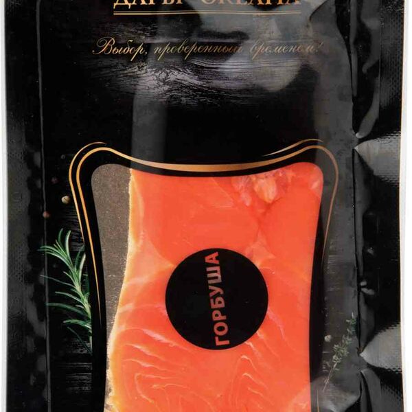 Горбуша дальневосточная солёная Дары океана ломтики