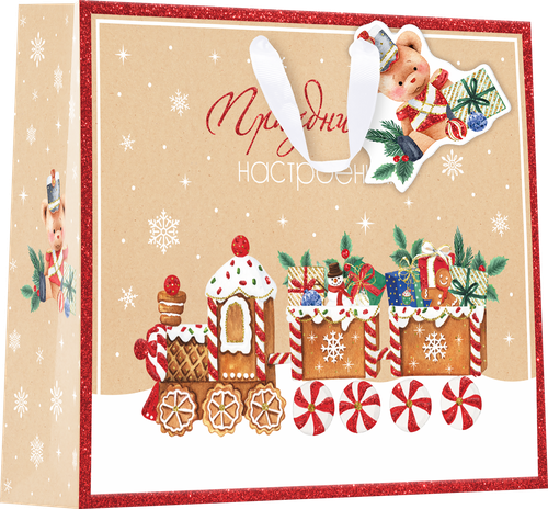 

Пакет подарочный Magic, крафт-гигант, 48х40х18см Арт. GLK