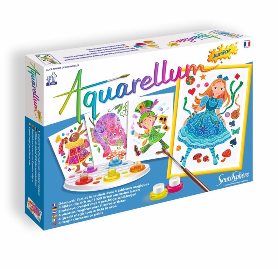 

Раскраска акварельная «Алиса в стране чудес» 7+, SentoSphere, 1 шт.