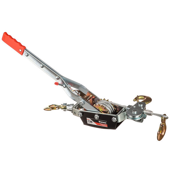 Ермак лебедка ручная рычажная tr8041-4 4т, длина троса 3м