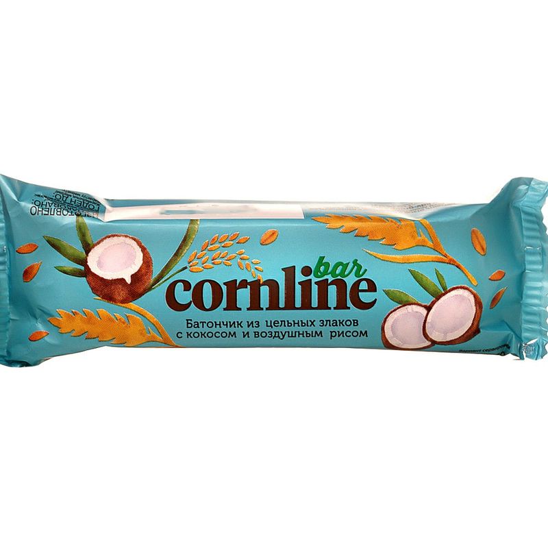 

Батончик из цельных злаков Cornline с кокосом и воздушным рисом 30 г