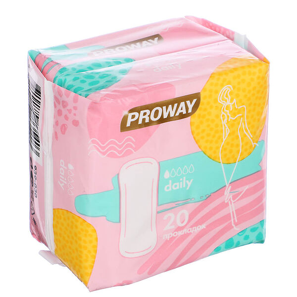 Прокладки ежедневные Proway в индивидуальной упаковке 20шт