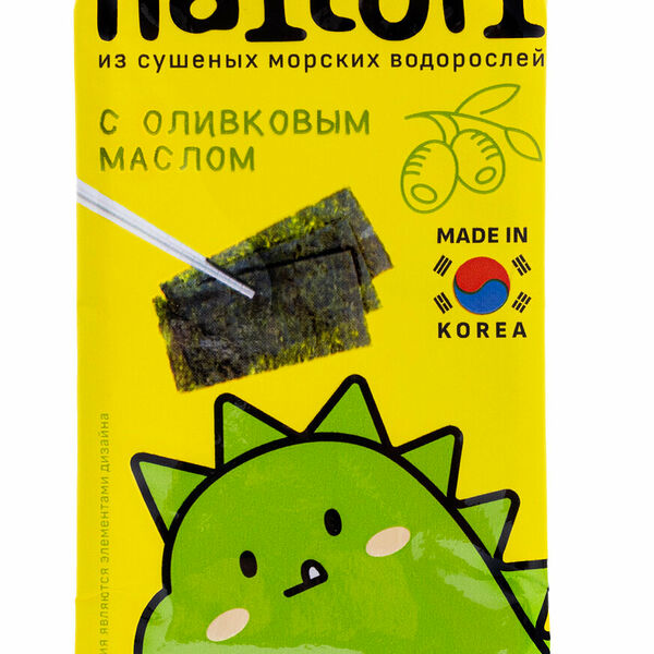 Чипсы Naitori из морских водорослей с оливковым маслом 3 г