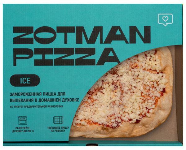 Пицца Zotman Маргарита замороженная 20*30см