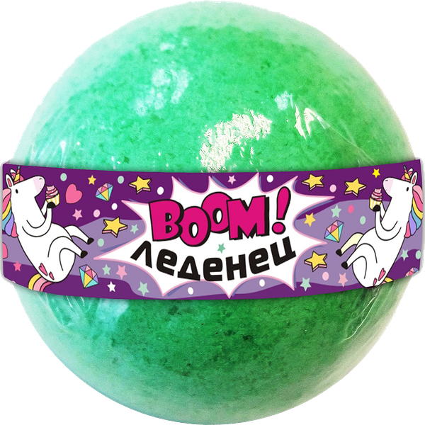 Бомбочка для ванн Spa by lara boom Леденец с шиммером 140 г