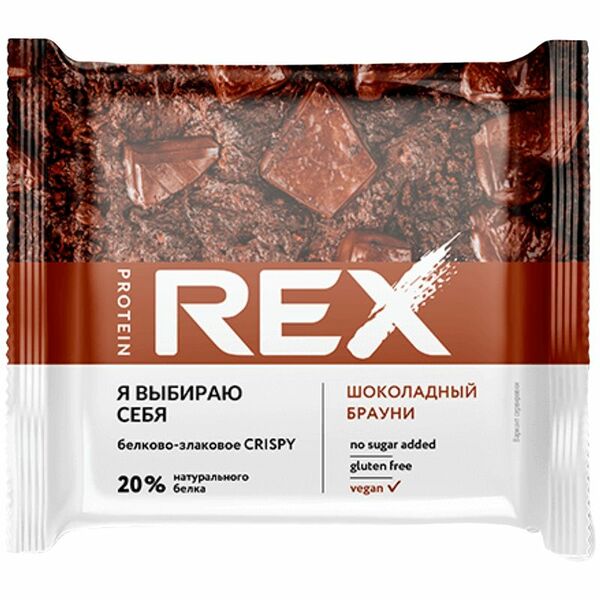Хлебцы ProteinRex Шоколадный брауни протеиново-злаковые, 55г