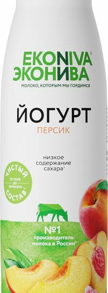 Йогурт питьевой Эконива Fitness Line с персиком 2,5%