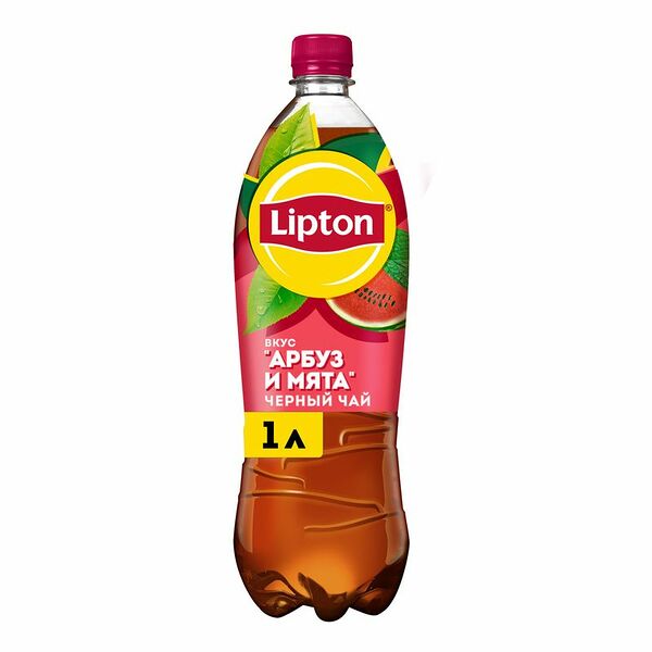 Холодный чай чёрный Lipton со вкусом Арбуза и мяты