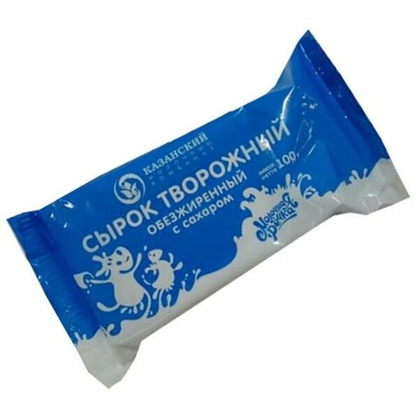 Сырок творожный Молочная речка, обезжиренный 0%