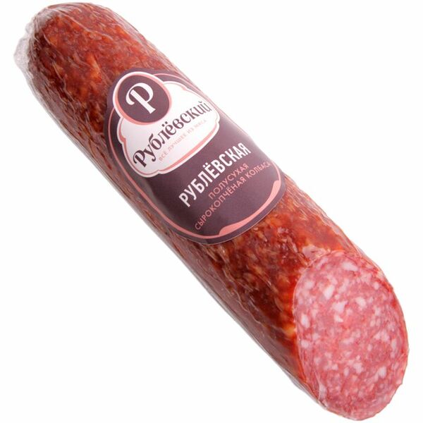 Колбаса сырокопчёная Рублевский полусухая, 270г