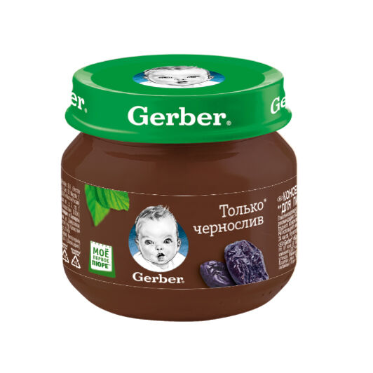 Гербер пюре слива черная 80г