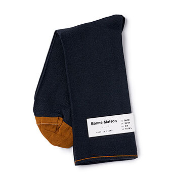 Носки унисекс Plain Night высокие, Bonne Maison, размер 36/38, Франция