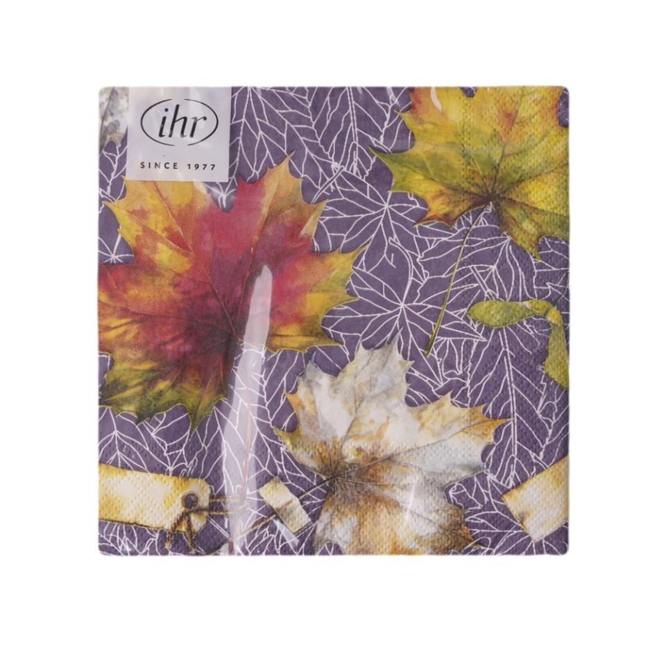 

Салфетки бумажные IHR Country Leaves lilac